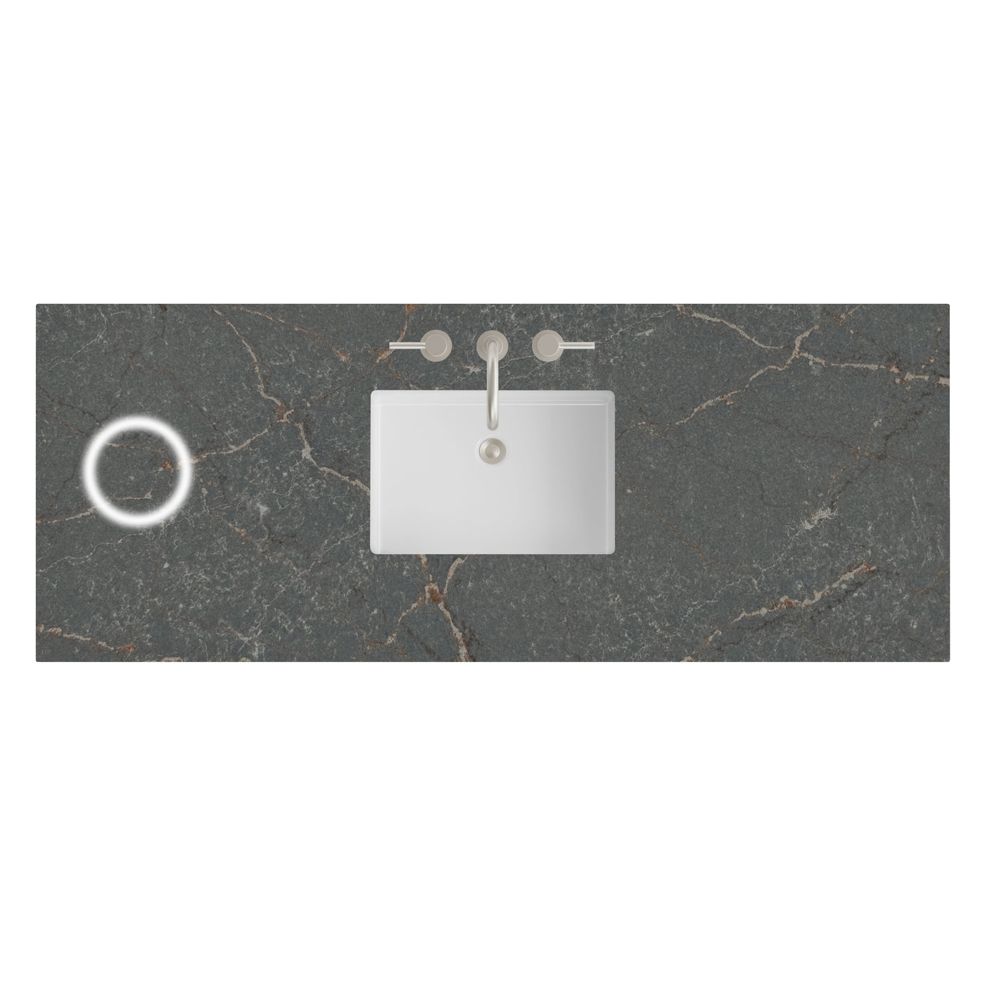 James Martin 60" Single Vanity Top with Parisien Bleu (FreePower) countertop