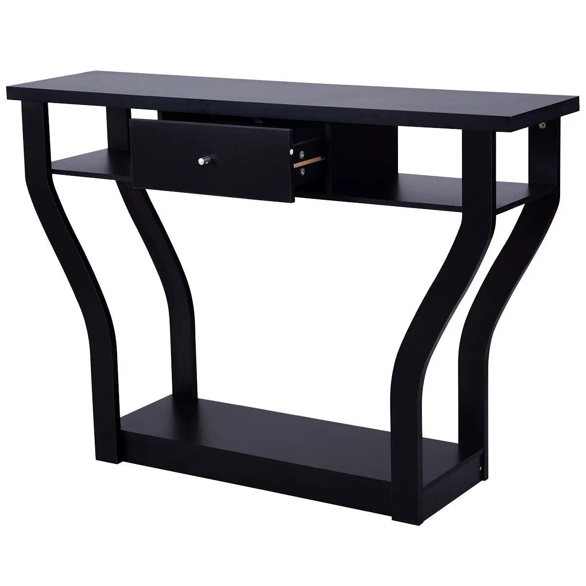 Curved Frame Modern Console Table with Storage Drawer for Entryway, photo 10 of 10