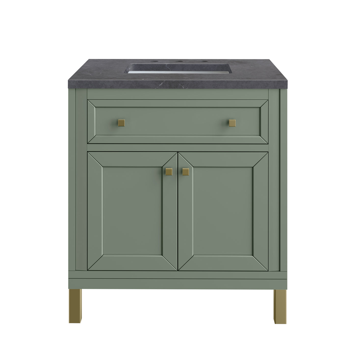 James Martin Chicago 30" Single Bathroom Vanity, Smokey Celadon, view 36