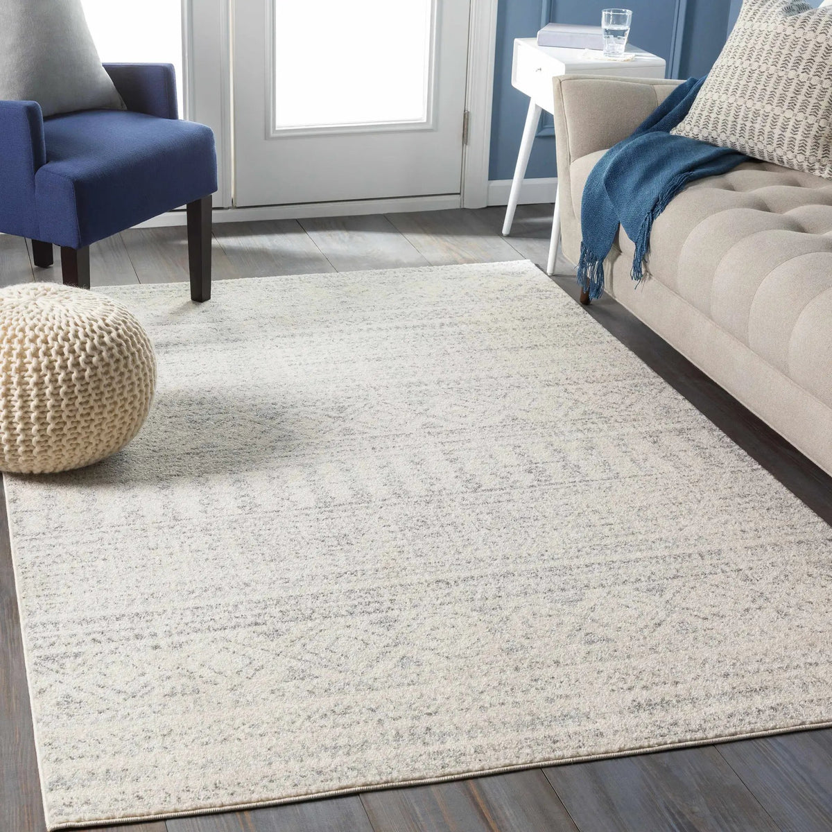 Zarephath Area Rug, installed in a room