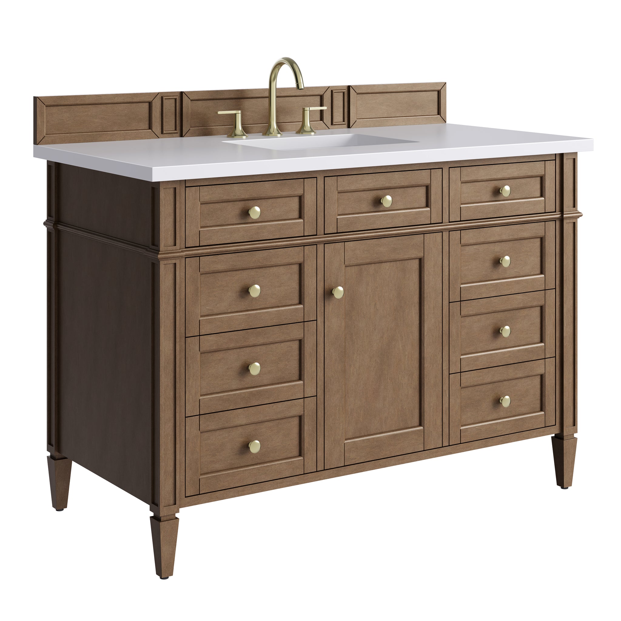 James Martin Brittany 48" Single Bathroom Vanity, Pecan, view 40