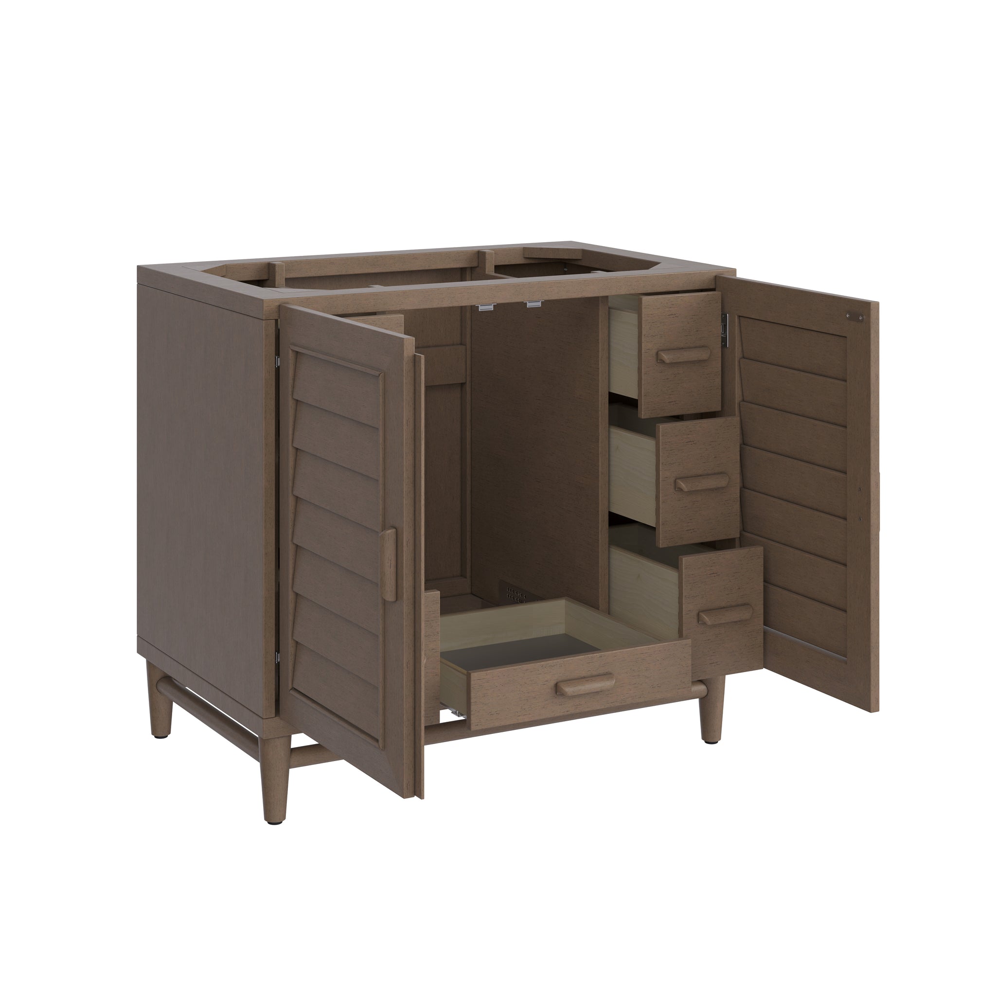 James Martin Portland 36" Single Bathroom Vanity, Whitewashed Walnut, view 17