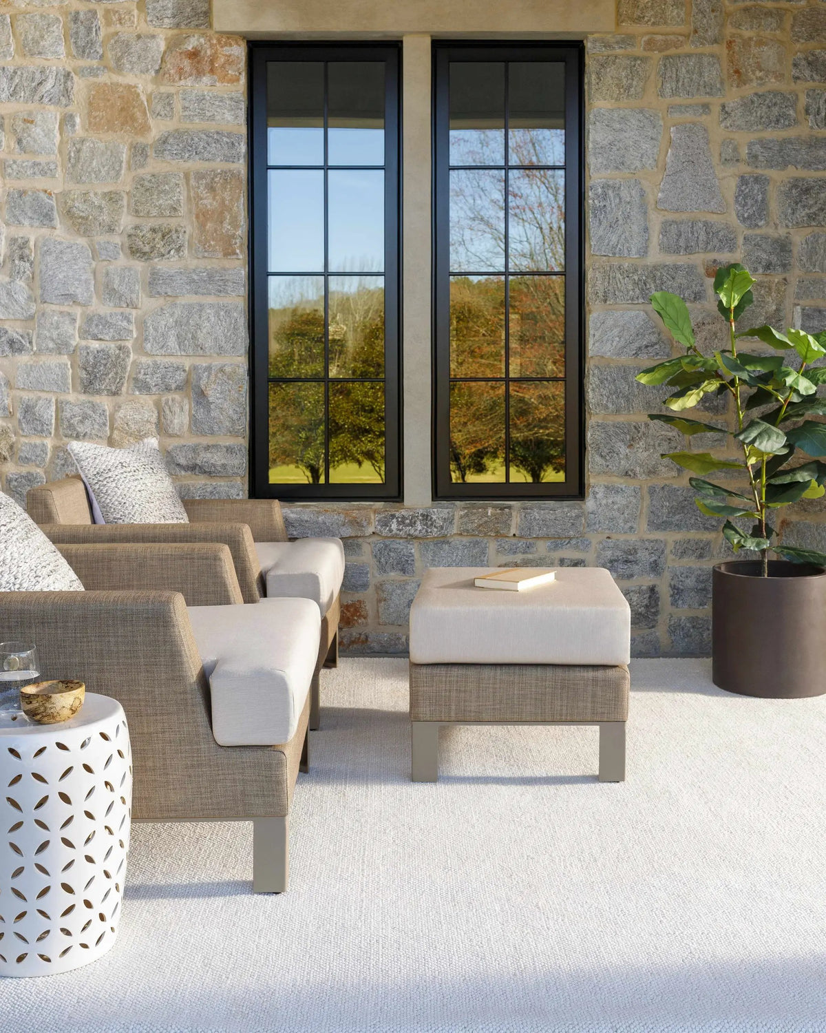 Zareh Off White Solid Area Rug - Clearance, installed in a room 2