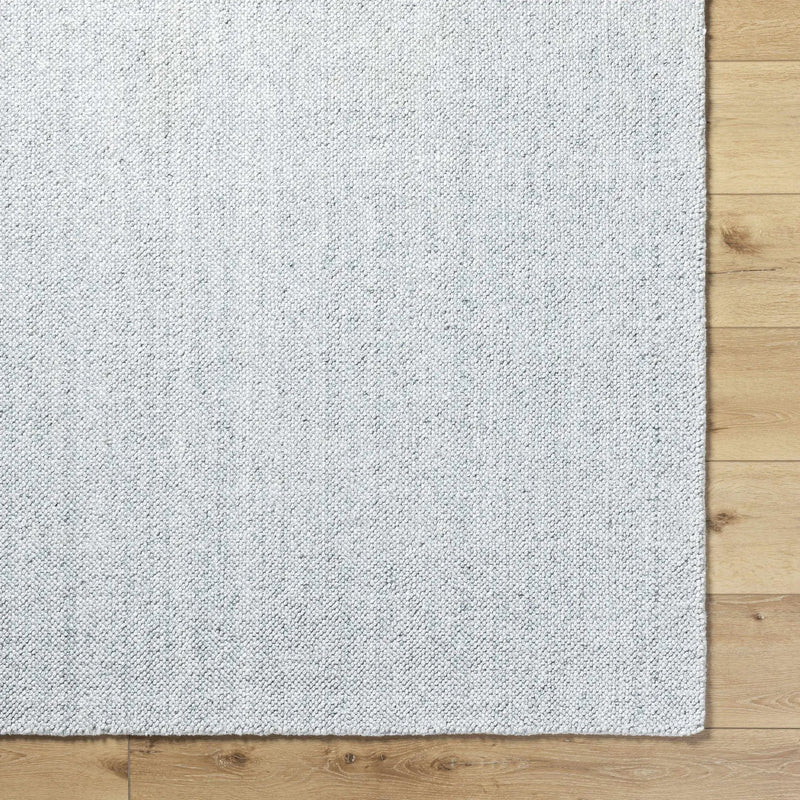 Zareh Gray Blue Solid Area Rug - Clearance by Boutique Rugs