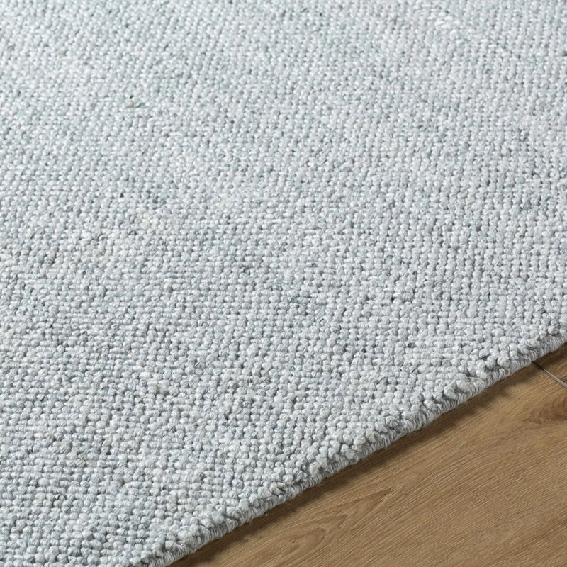 Zareh Gray Blue Solid Area Rug - Clearance by Boutique Rugs