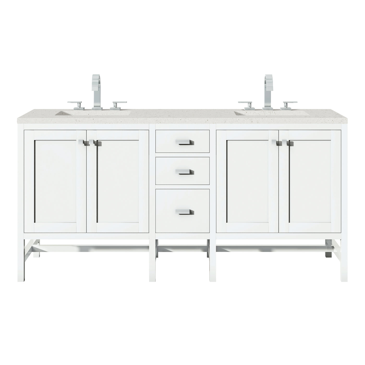 James Martin Addison 72" Double Bathroom Vanity, Glossy White, view 14