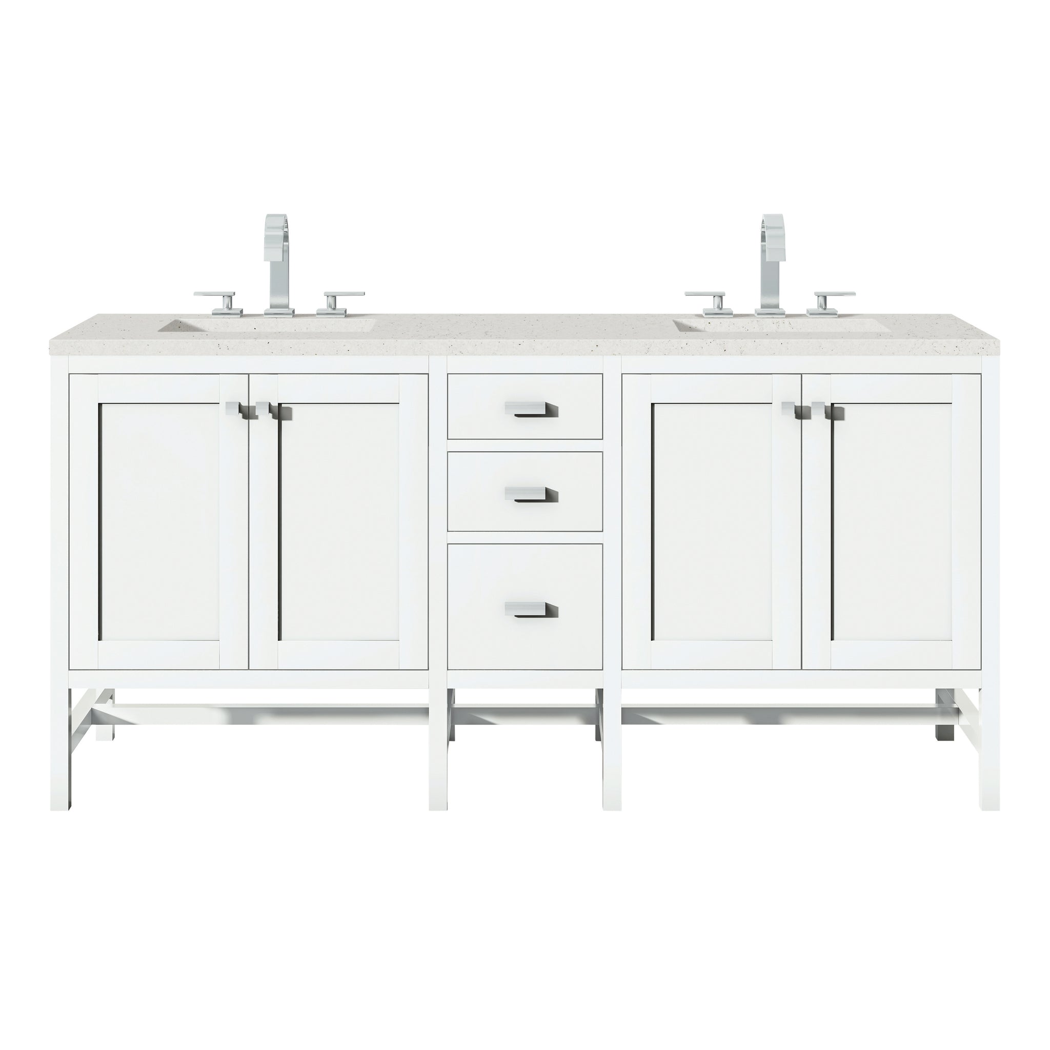 James Martin Addison 72" Double Bathroom Vanity, Glossy White, view 14
