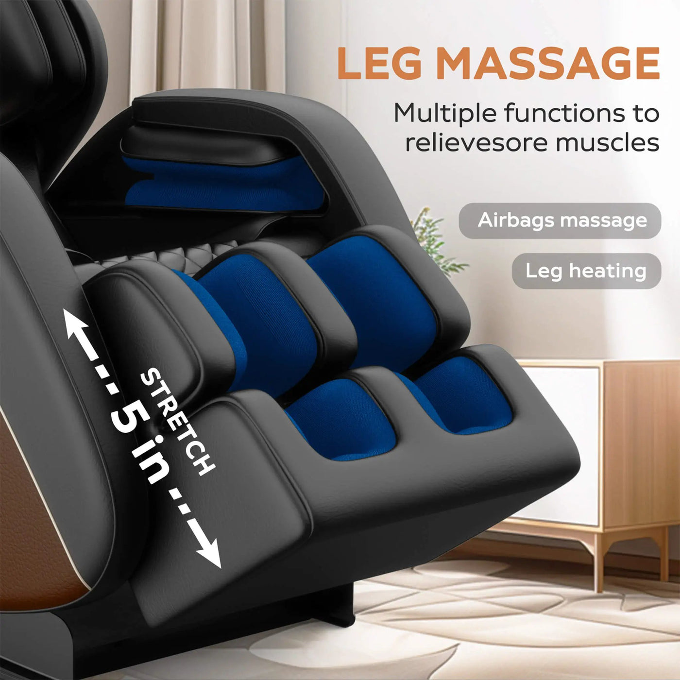 Sovereign Zero-Gravity Massage Chair With Six Massage Rollers (SAK32089) by SAKSBY WHOLESALE