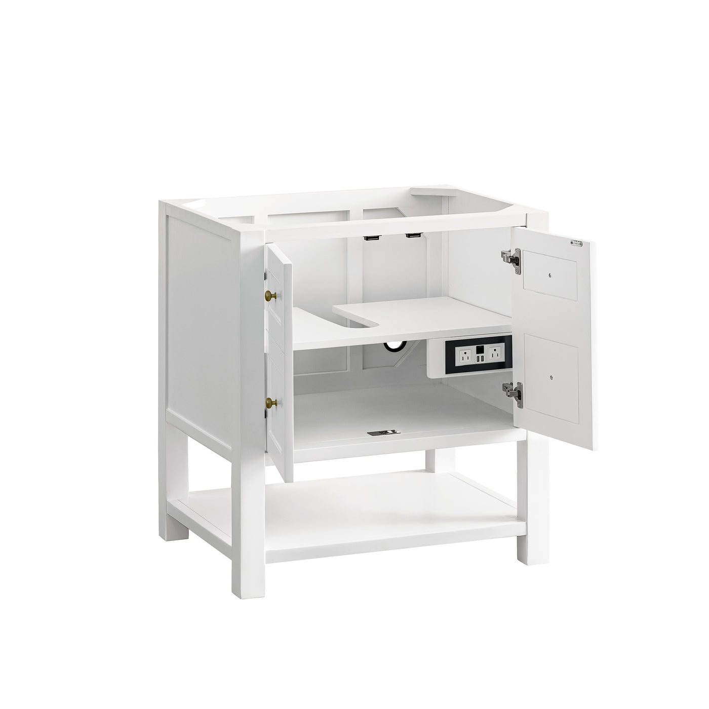 James Martin Breckenridge 30" Single Bathroom Vanity, Bright White, view 17
