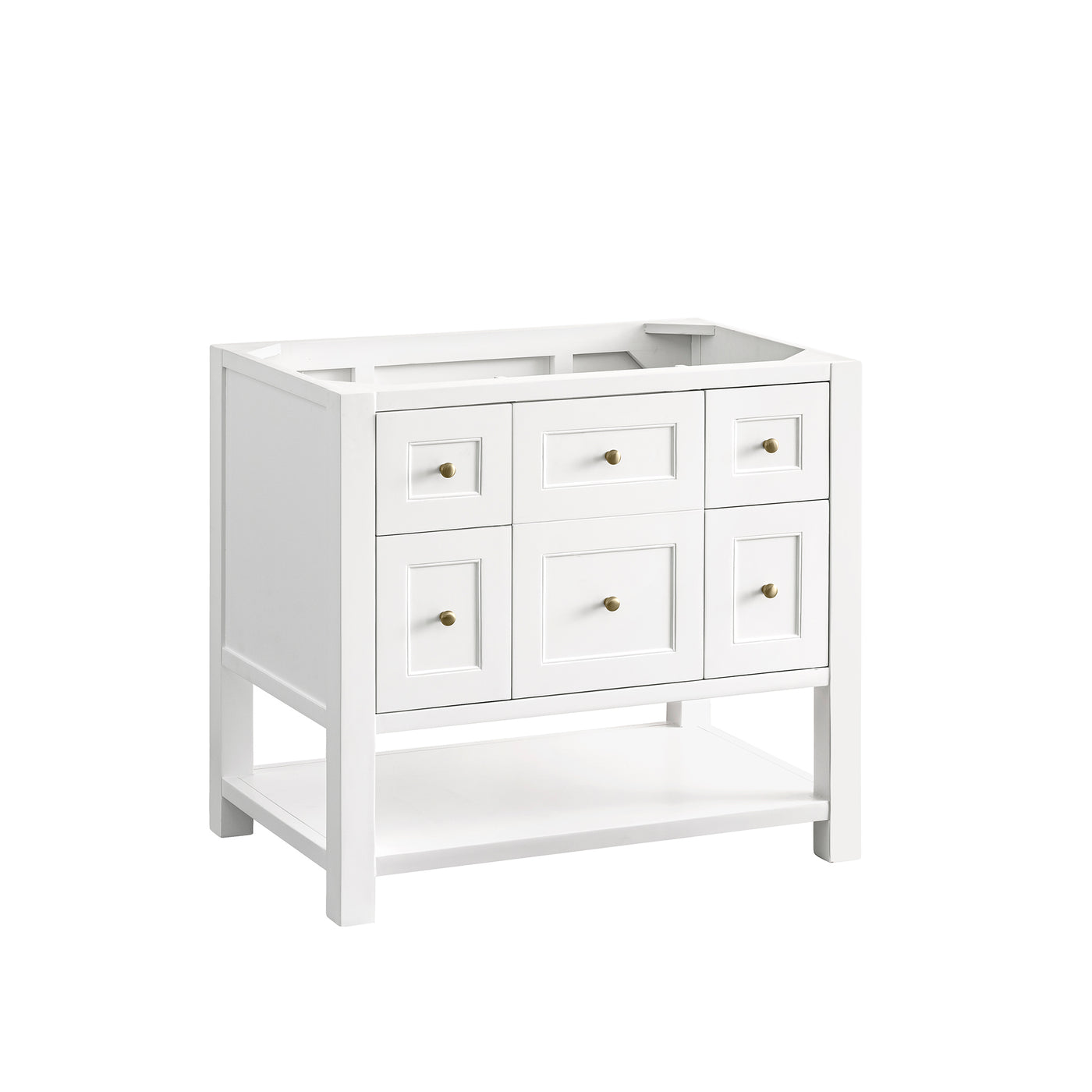 James Martin Breckenridge 36" Single Bathroom Vanity, Bright White, view 14