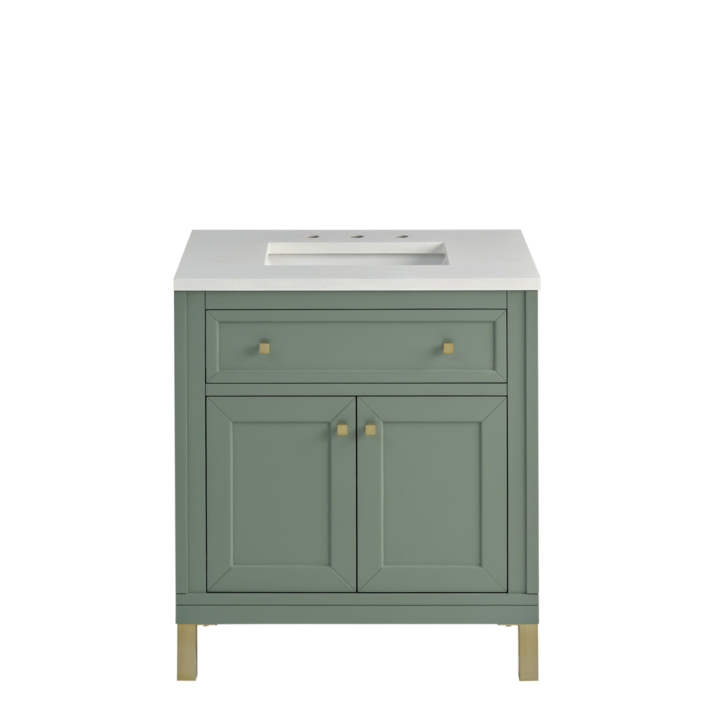 James Martin Chicago 30" Single Bathroom Vanity, Smokey Celadon, view 24