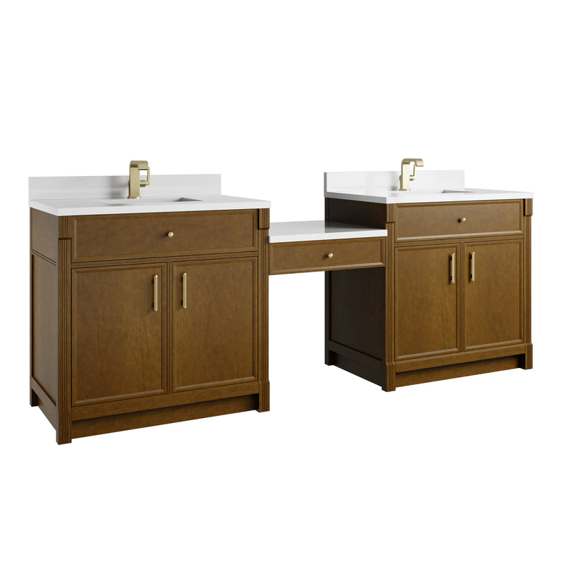 James Martin Bellshire 96" Single Bathroom Vanity, Honey Oak, view 7
