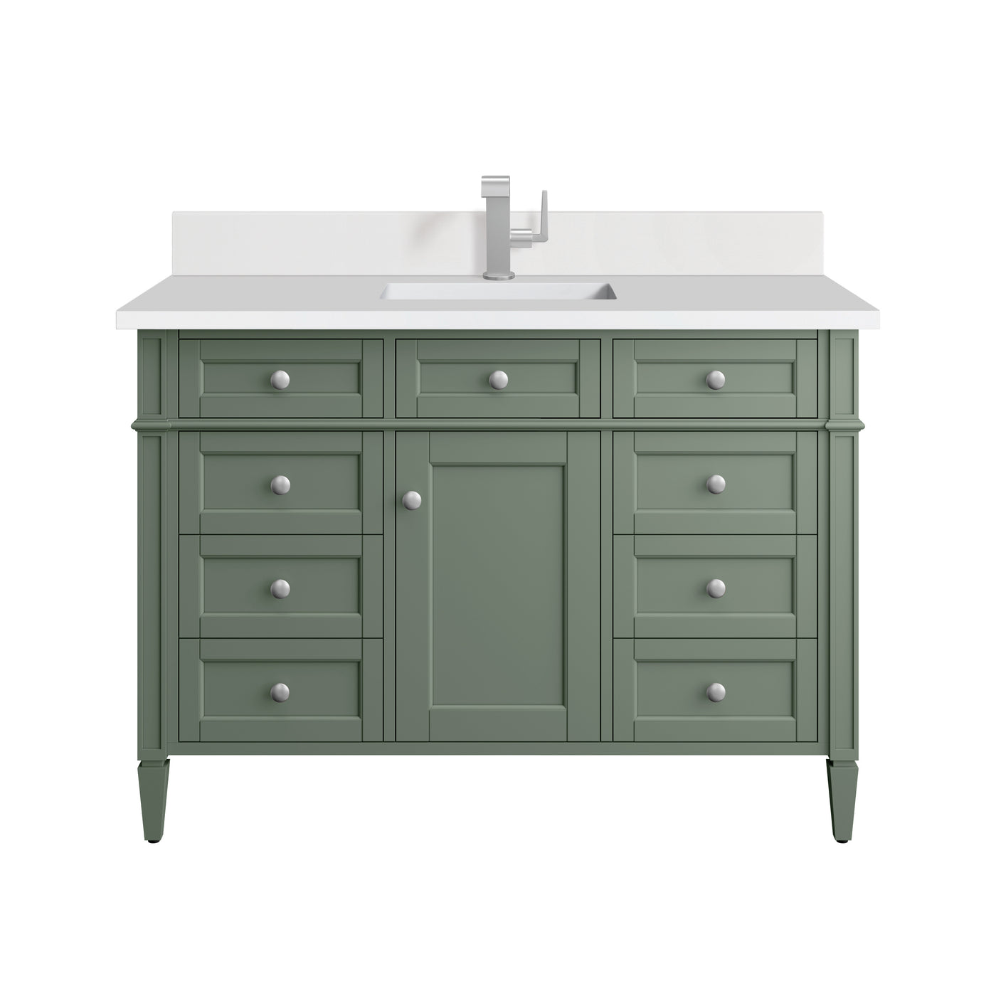 James Martin Brittany 48" Single Bathroom Vanity, Smokey Celadon, view 28