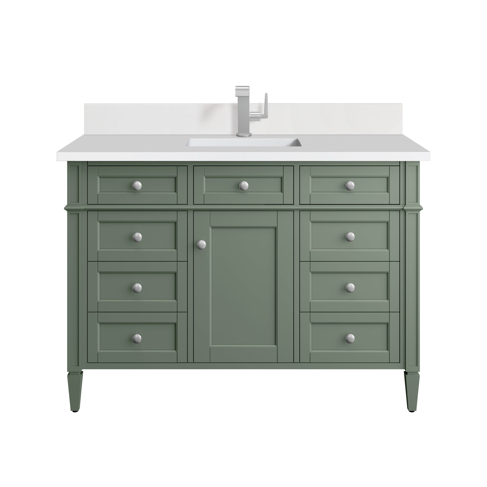 James Martin Brittany 48" Single Bathroom Vanity, Smokey Celadon, view 28