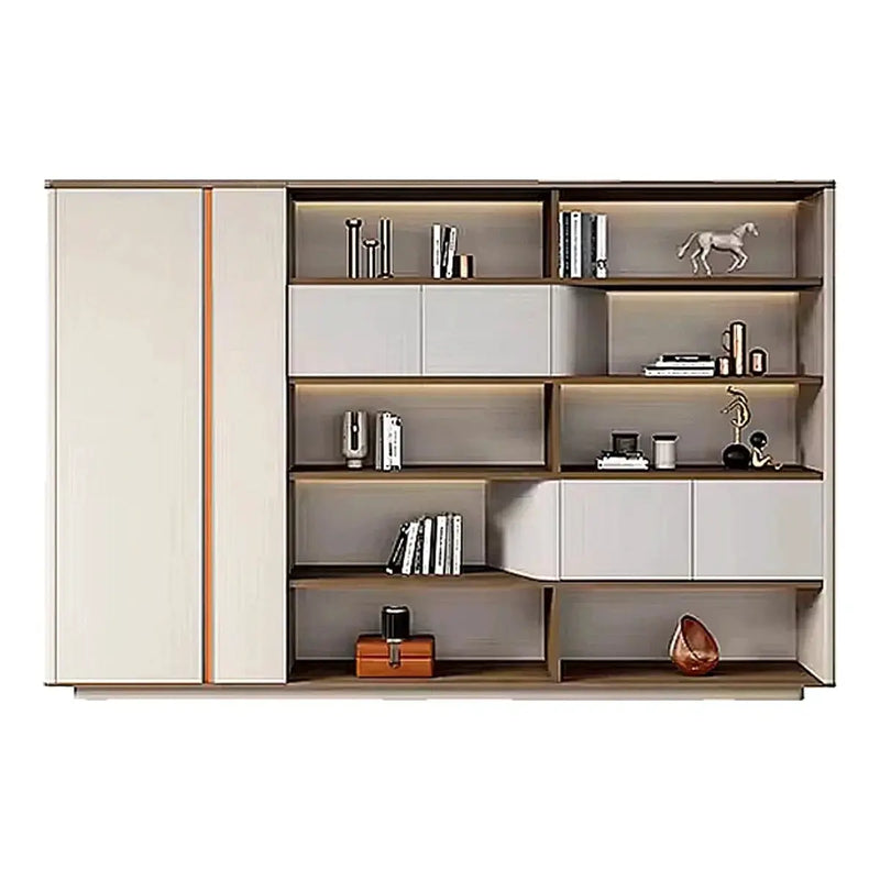 Hadwyn · Office Shelves w/ Lighting & Storage by Arc Grove