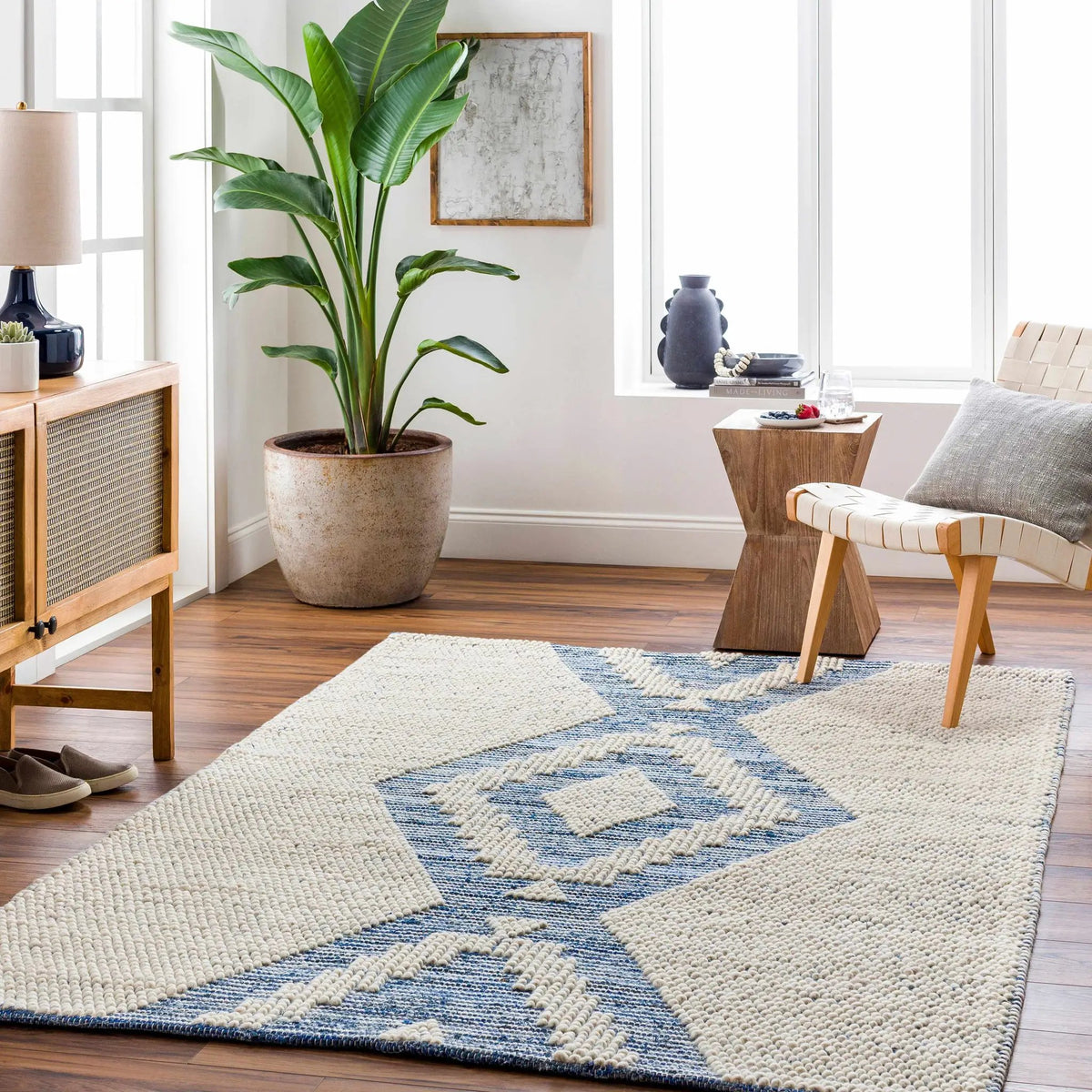 Ziya Area Carpet - Clearance, installed in a room