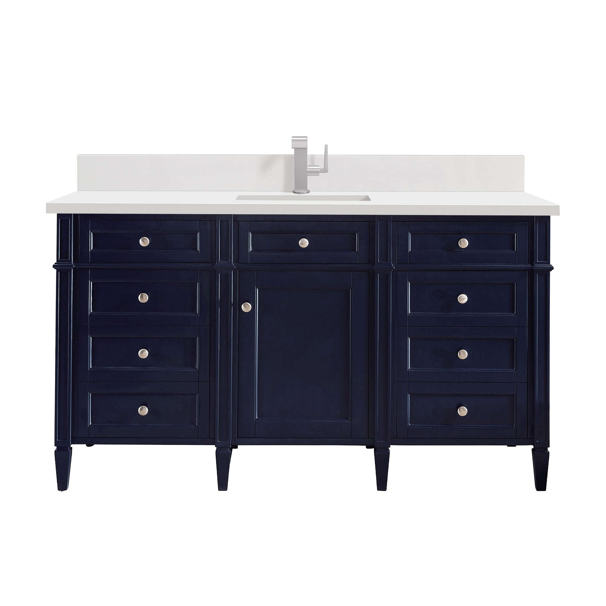 James Martin Brittany 60" Single Bathroom Vanity, Victory Blue, view 22