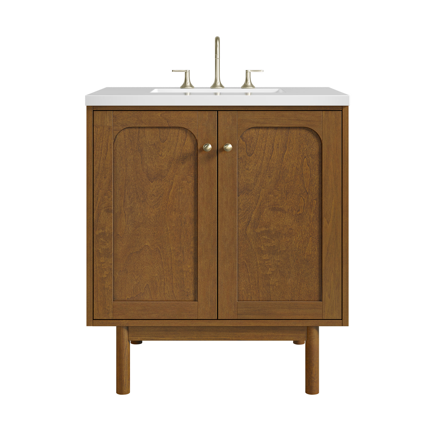James Martin Laurent 30" Dual Mount Single Bathroom Vanity, Honey Oak, view 33