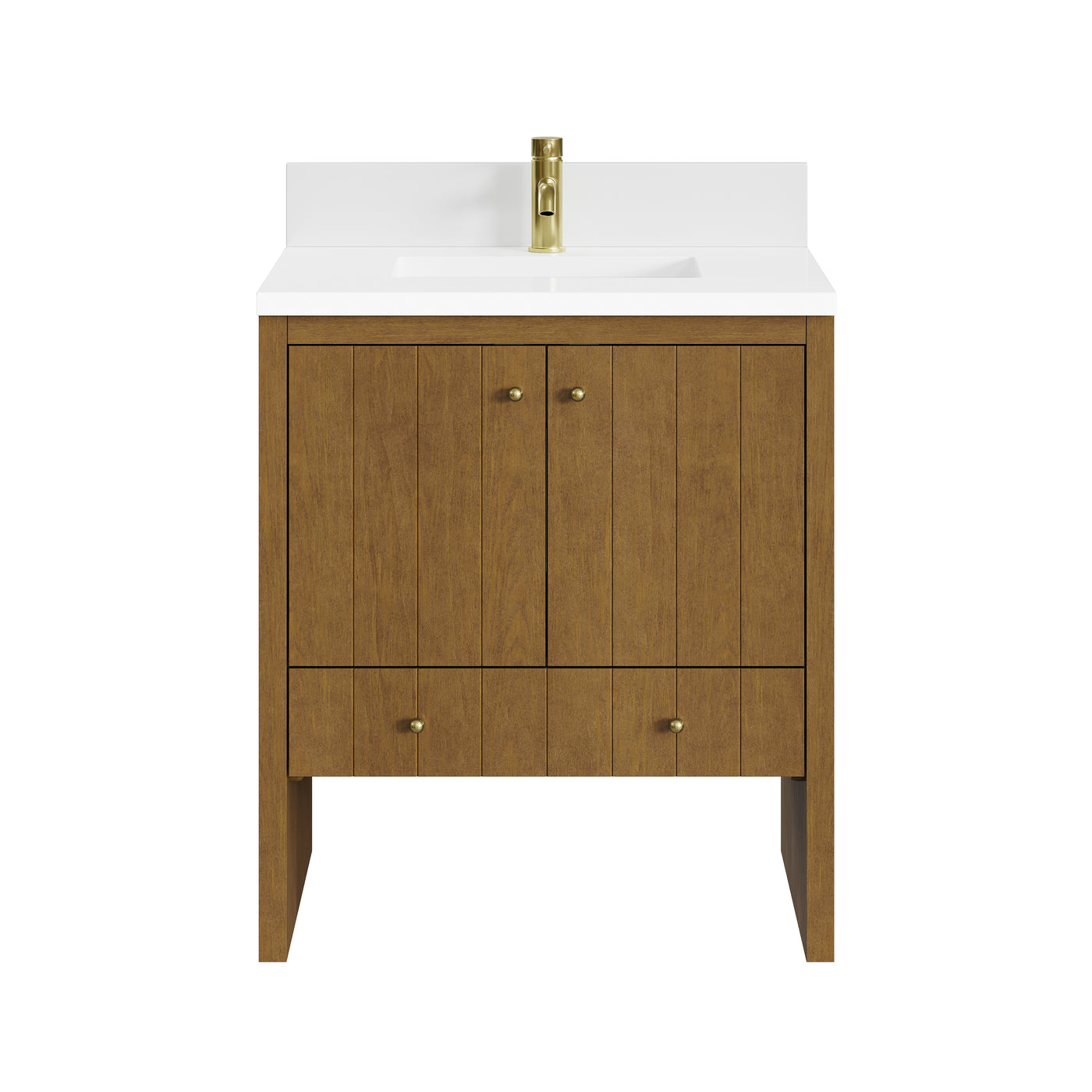 James Martin Hudson 30" Single Bathroom Vanity, Honey Oak, view 38