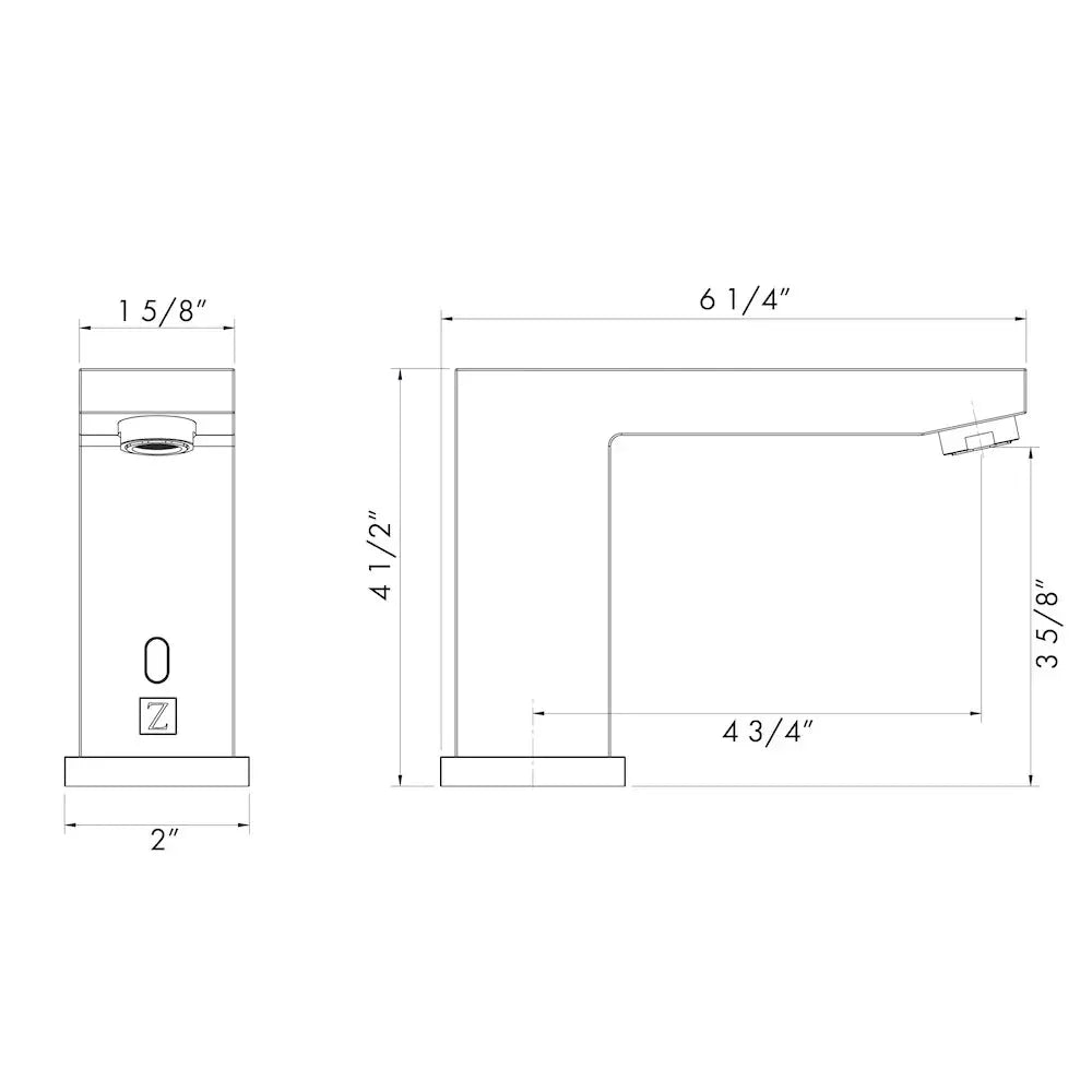 ZLINE Bliss Touchless Bath Faucet BLS-BFS-CB by Farmhouse Kitchen and Bath