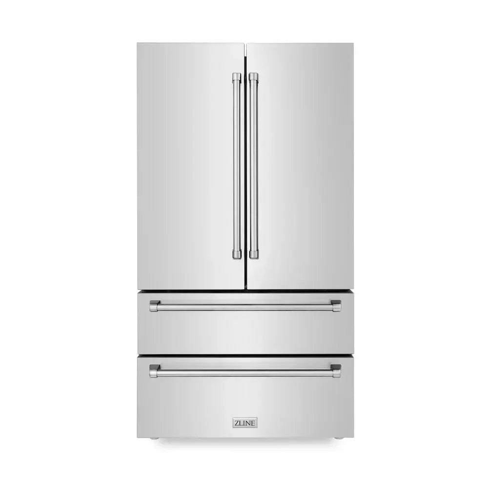 ZLINE Kitchen Package Refrigerator, Rangetop, Rangehood, Wall Oven, 4KPR-RTRH36-AWS by Farmhouse Kitchen and Bath