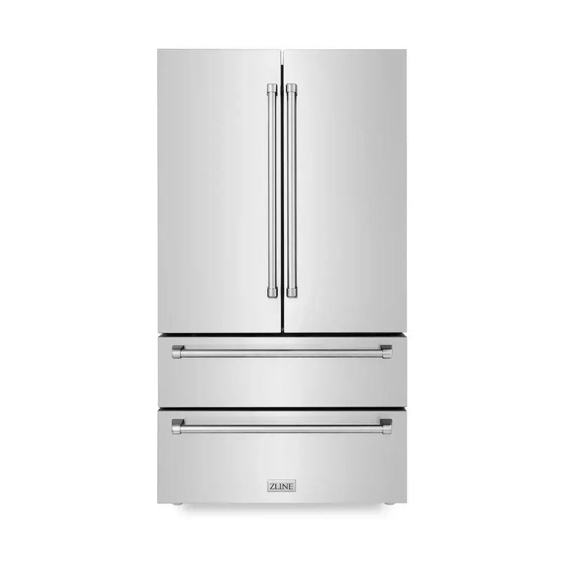 ZLINE Kitchen Package Refrigerator, Range,Range Hood , Dishwasher, 4KPR-RARH48-DWV by Farmhouse Kitchen and Bath
