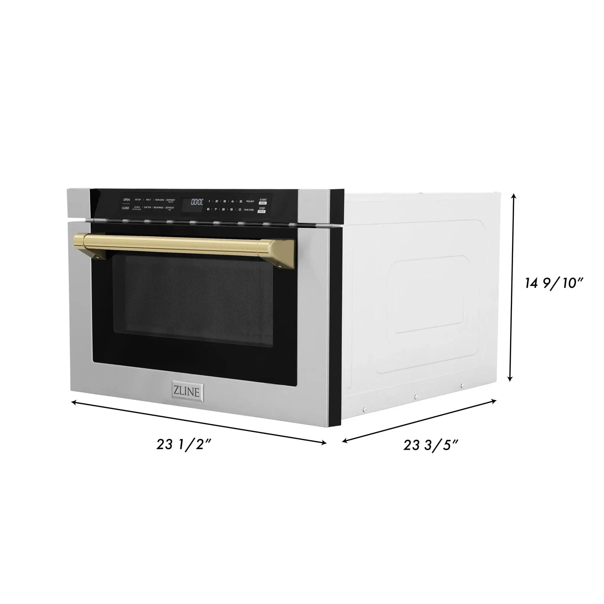 ZLINE 24" Microwave Drawer, Stainless Steel,Gold MWDZ-1-H-G by Farmhouse Kitchen and Bath