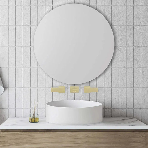 ZLINE Bliss Wall Mount Bath Faucet, BLS-BFW-PG, installed in a room