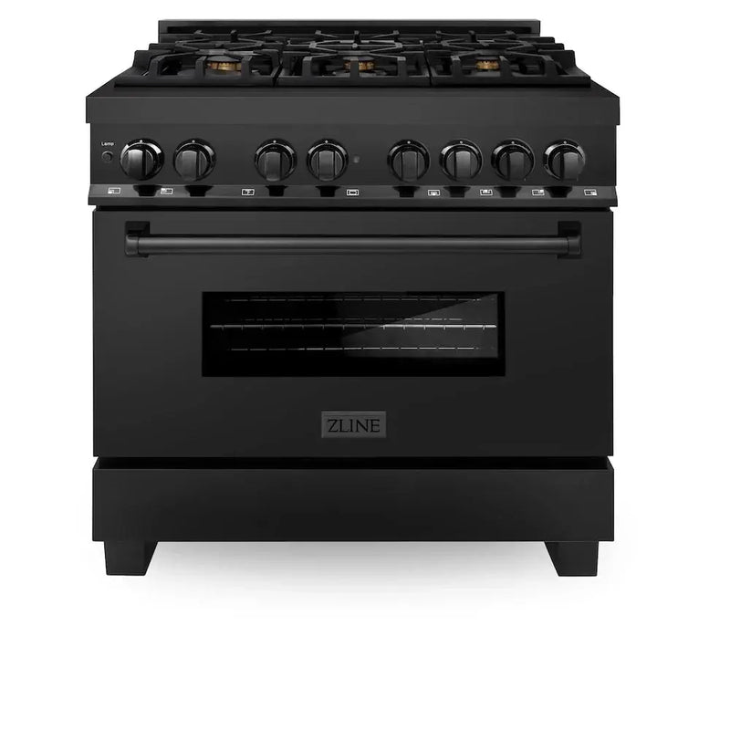 ZLINE 36 " Kitchen Package Range , Range Hood , Microwave , Dishwasher , 4KP-RABRH36-MWDW by Farmhouse Kitchen and Bath