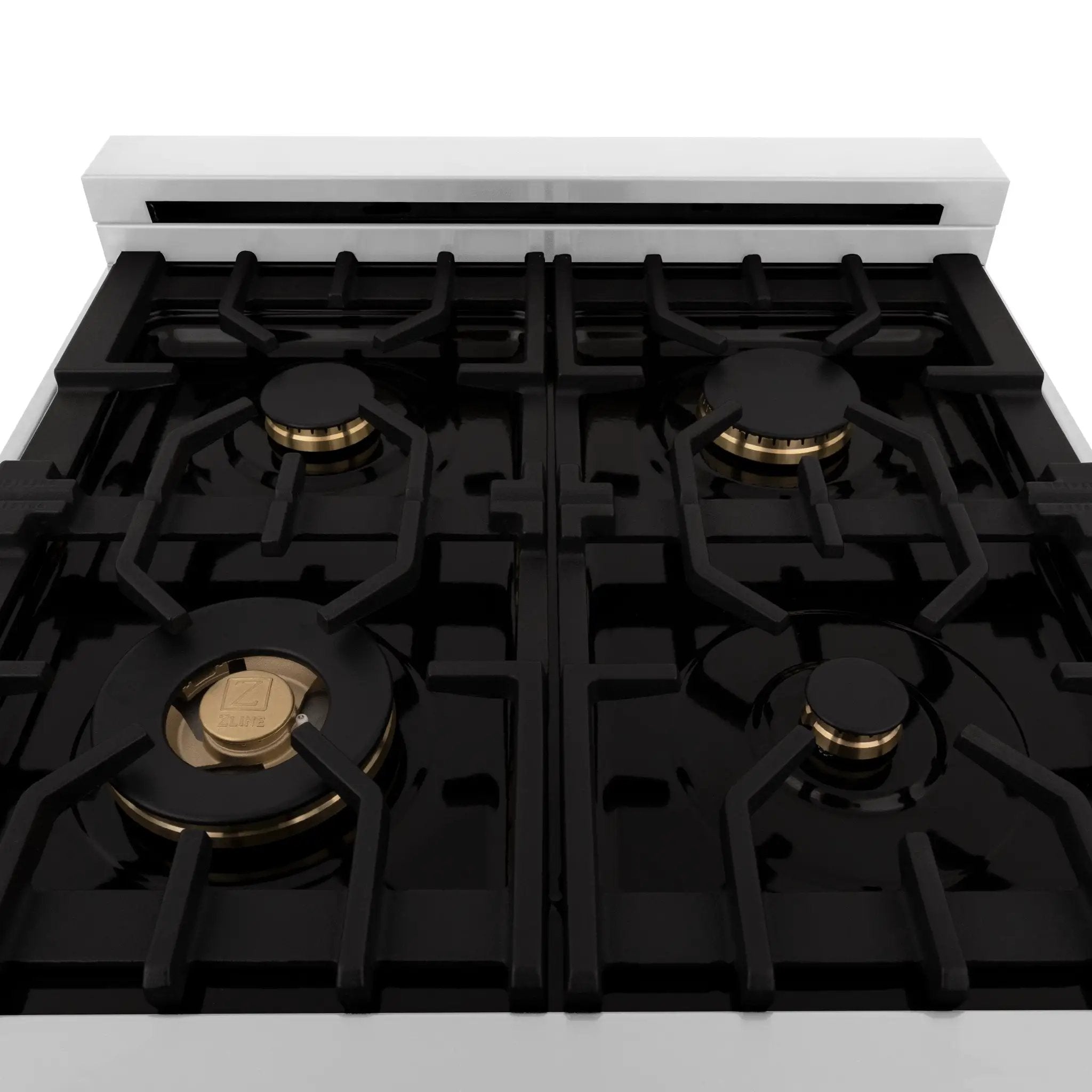ZLINE 24" Autograph Dual Fuel Range, Stainless, Black accents, RAZ-24-MB by Farmhouse Kitchen and Bath