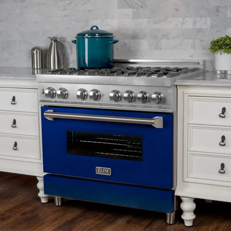 ZLINE 30" Bundle Range RAS-BG-30 & Range Hood 8654BG-30, 2KP-RASBGRH30 by Farmhouse Kitchen and Bath