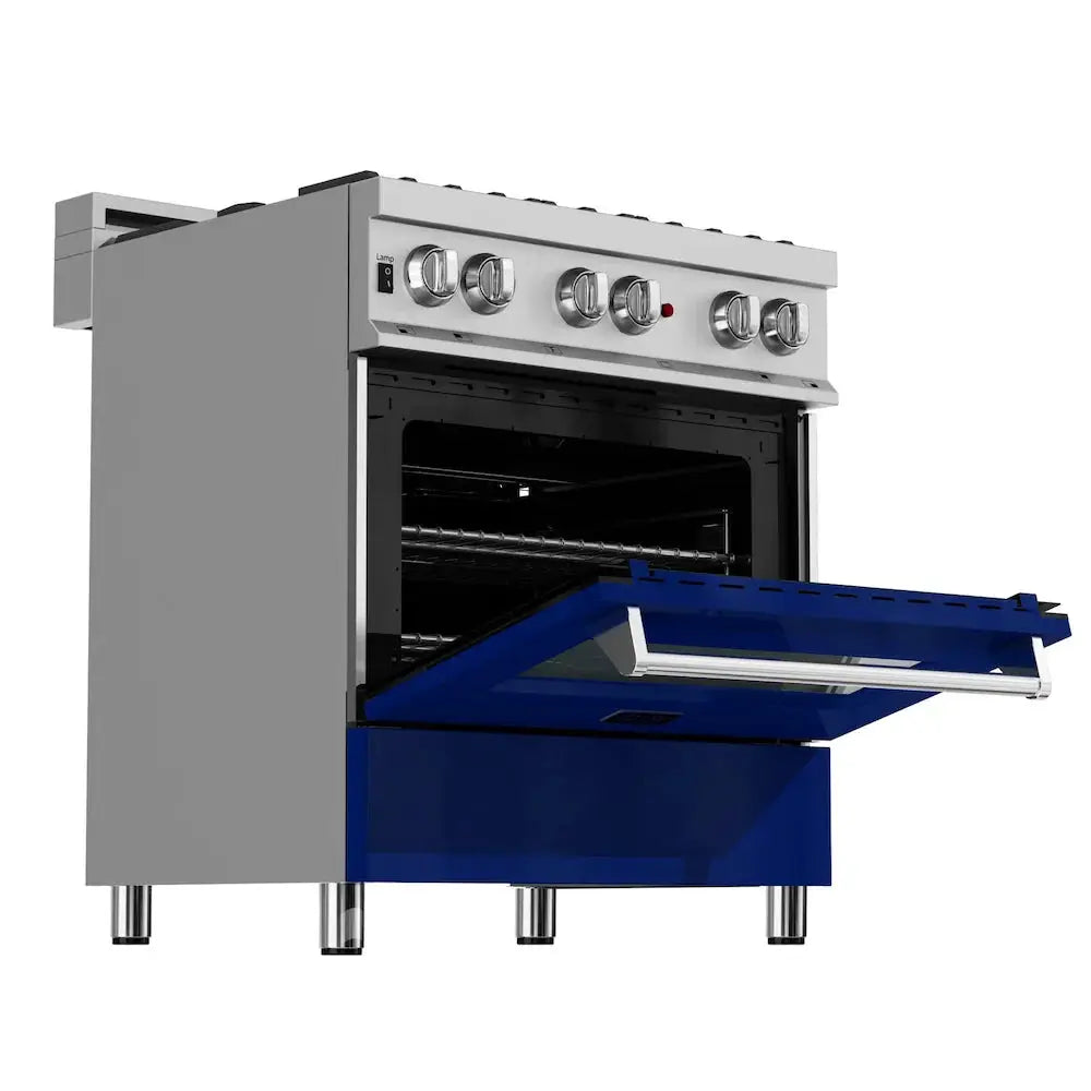 ZLINE 30" Bundle Range RAS-BG-30 & Range Hood 8654BG-30, 2KP-RASBGRH30 by Farmhouse Kitchen and Bath