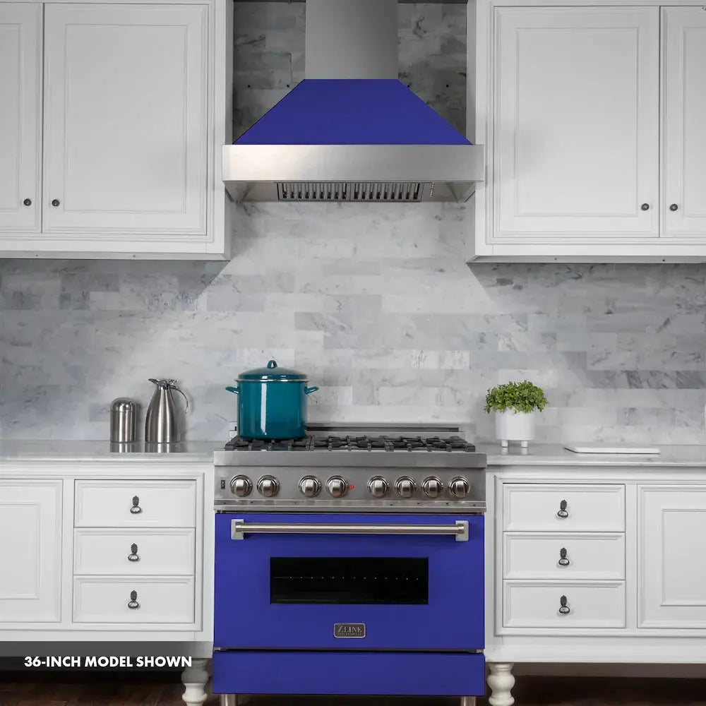ZLINE 30" Bundle Range RAS-BM-30 & Range Hood 8654BM-30, 2KP-RASBMRH30 by Farmhouse Kitchen and Bath