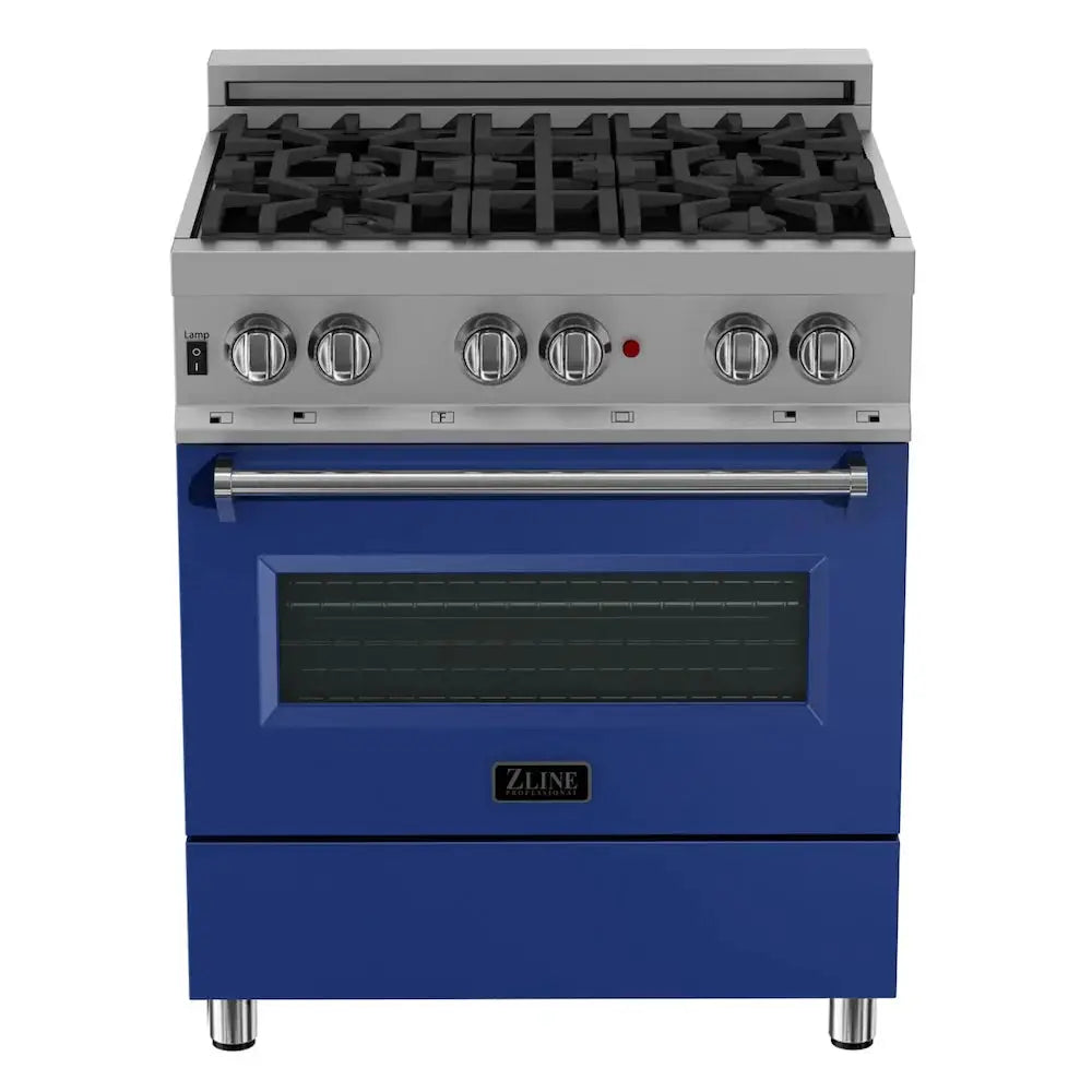 ZLINE 30" Bundle Range RAS-BM-30 & Range Hood 8654BM-30, 2KP-RASBMRH30 by Farmhouse Kitchen and Bath