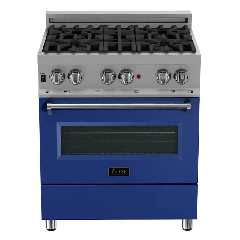 ZLINE 30" Bundle Range RAS-BM-30 & Range Hood 8654BM-30, 2KP-RASBMRH30 by Farmhouse Kitchen and Bath