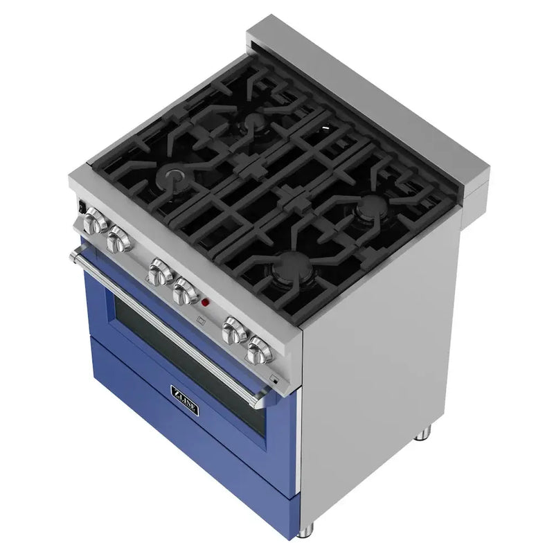 ZLINE 30" Bundle Range RAS-BM-30 & Range Hood 8654BM-30, 2KP-RASBMRH30 by Farmhouse Kitchen and Bath