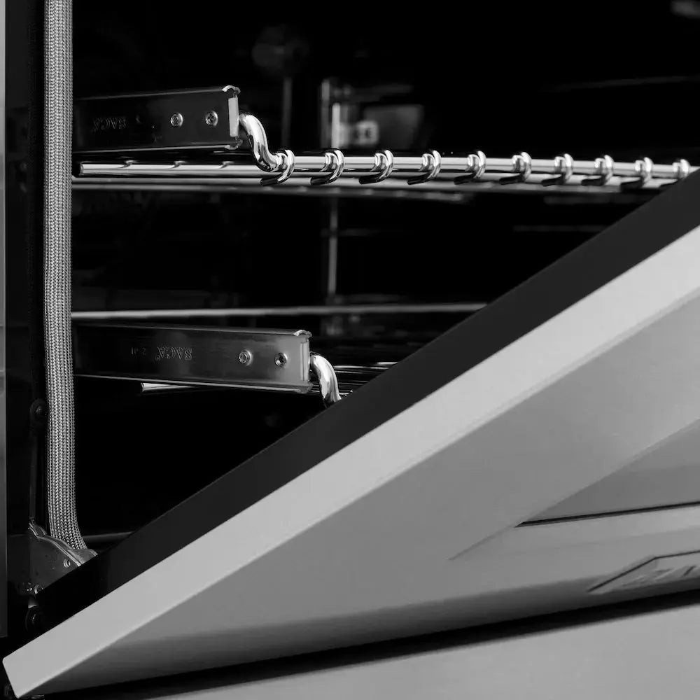 ZLINE 36" Bundle Range RAS-SN-36 & Range Hood 8654SN-36, 2KP-RASSNRH36 by Farmhouse Kitchen and Bath