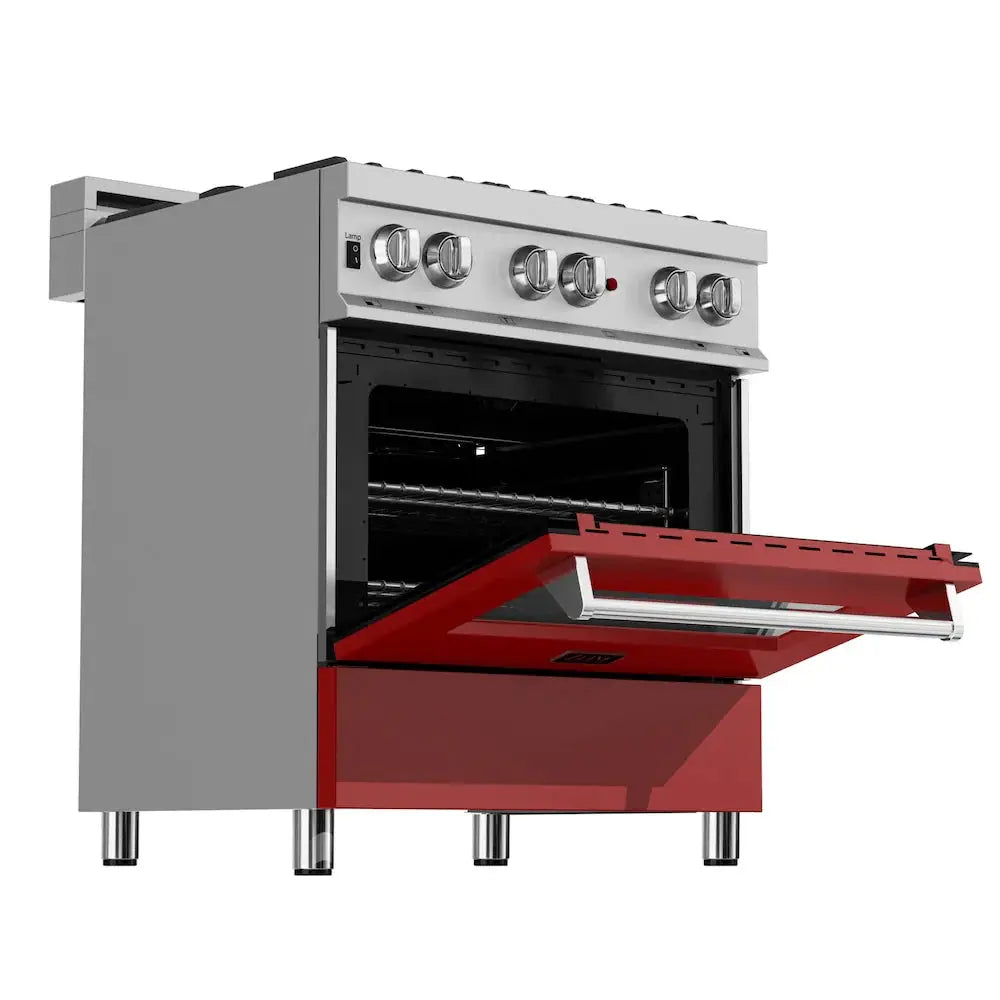 ZLINE 30" Bundle Range RAS-RM-30 & Range Hood 8654RM-30, 2KP-RASRMRH30 by Farmhouse Kitchen and Bath