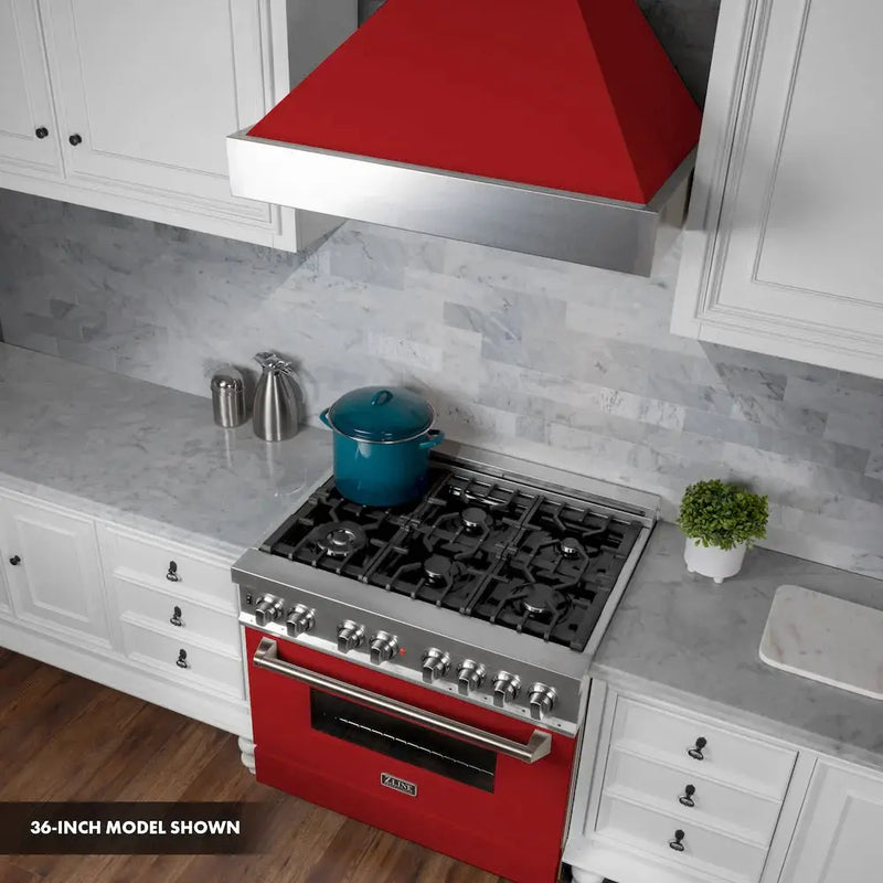 ZLINE 30" Bundle Range RAS-RM-30 & Range Hood 8654RM-30, 2KP-RASRMRH30 by Farmhouse Kitchen and Bath