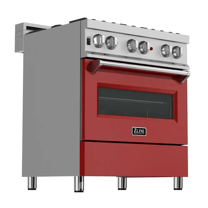 ZLINE 30" Bundle Range RAS-RM-30 & Range Hood 8654RM-30, 2KP-RASRMRH30 by Farmhouse Kitchen and Bath