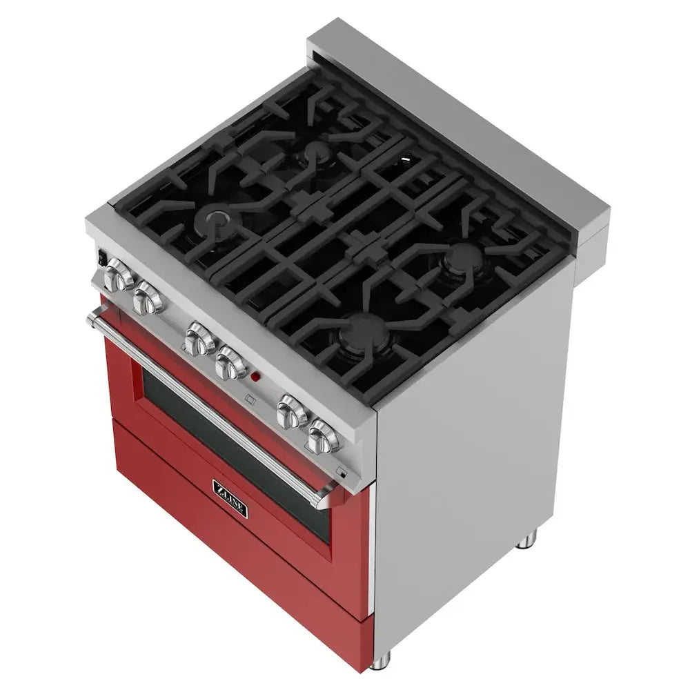 ZLINE 30" Bundle Range RAS-RM-30 & Range Hood 8654RM-30, 2KP-RASRMRH30 by Farmhouse Kitchen and Bath