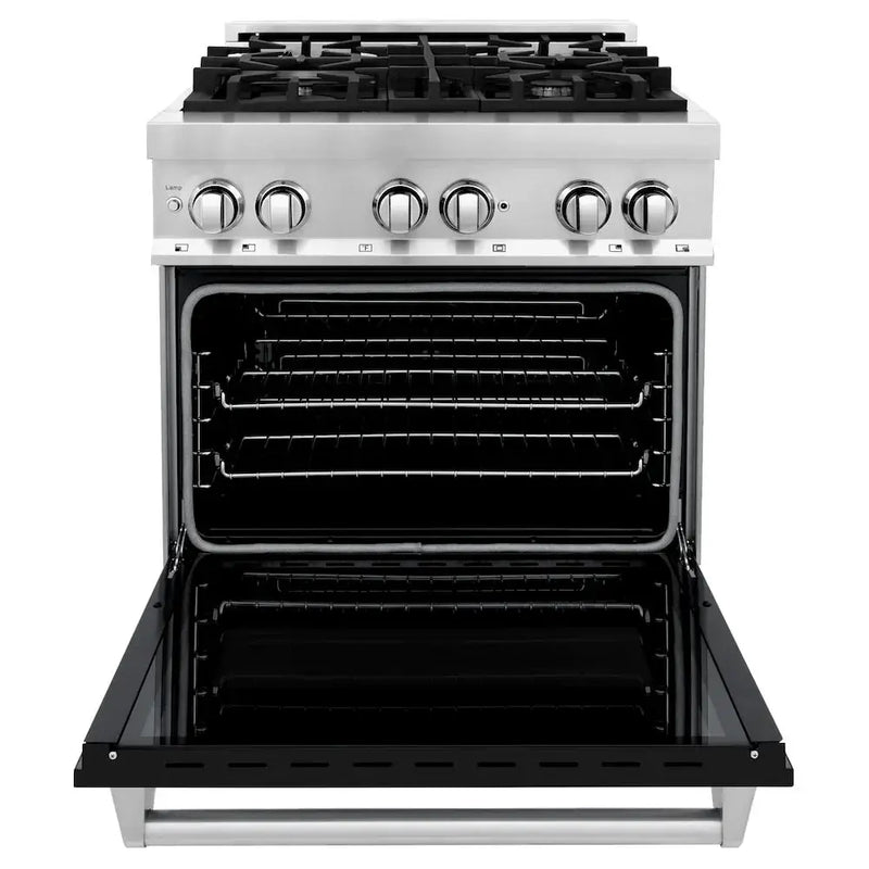 ZLINE 30" Bundle Range RA-BLM-30 & Wall Range Hood KB-30, 2KP-RABLMRH30 by Farmhouse Kitchen and Bath