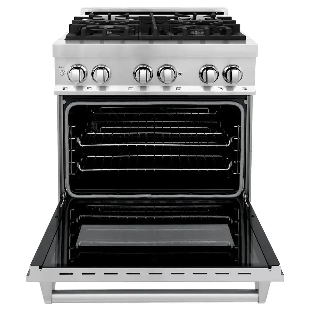 ZLINE 30 " Package Refrigerator, Range,Range Hood , Dishwasher, 4KPR-RARH30-DWV by Farmhouse Kitchen and Bath