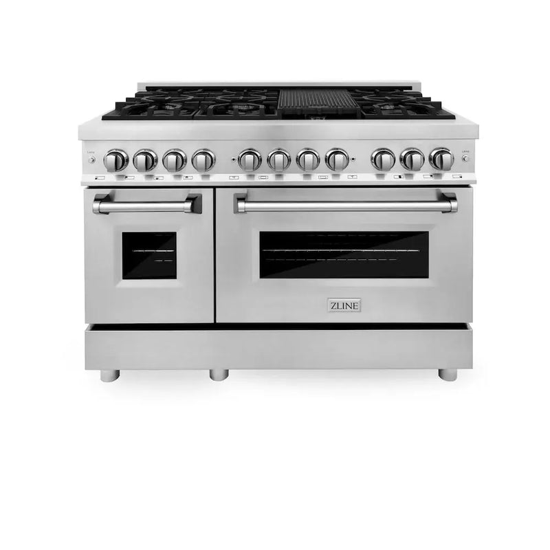 ZLINE 48 " Package Range, Range Hood, Microwave, Dishwasher, 4KP-RARH48-MWDW by Farmhouse Kitchen and Bath