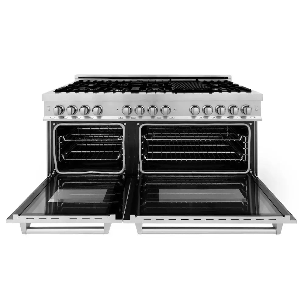ZLINE Kitchen Package Refrigerator, Range,Range Hood , Dishwasher, 4KPR-RARH60-DWV by Farmhouse Kitchen and Bath