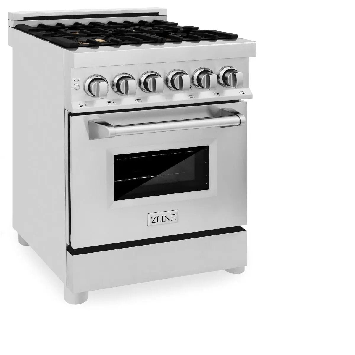 ZLINE 24" Dual Fuel Range, Stainless Steel, Brass Burners, RA-BR-24 by Farmhouse Kitchen and Bath