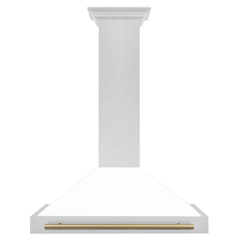 ZLINE 48" Autograph Stainless Wall Range Hood KB4SNZ-WM48-CB by Farmhouse Kitchen and Bath