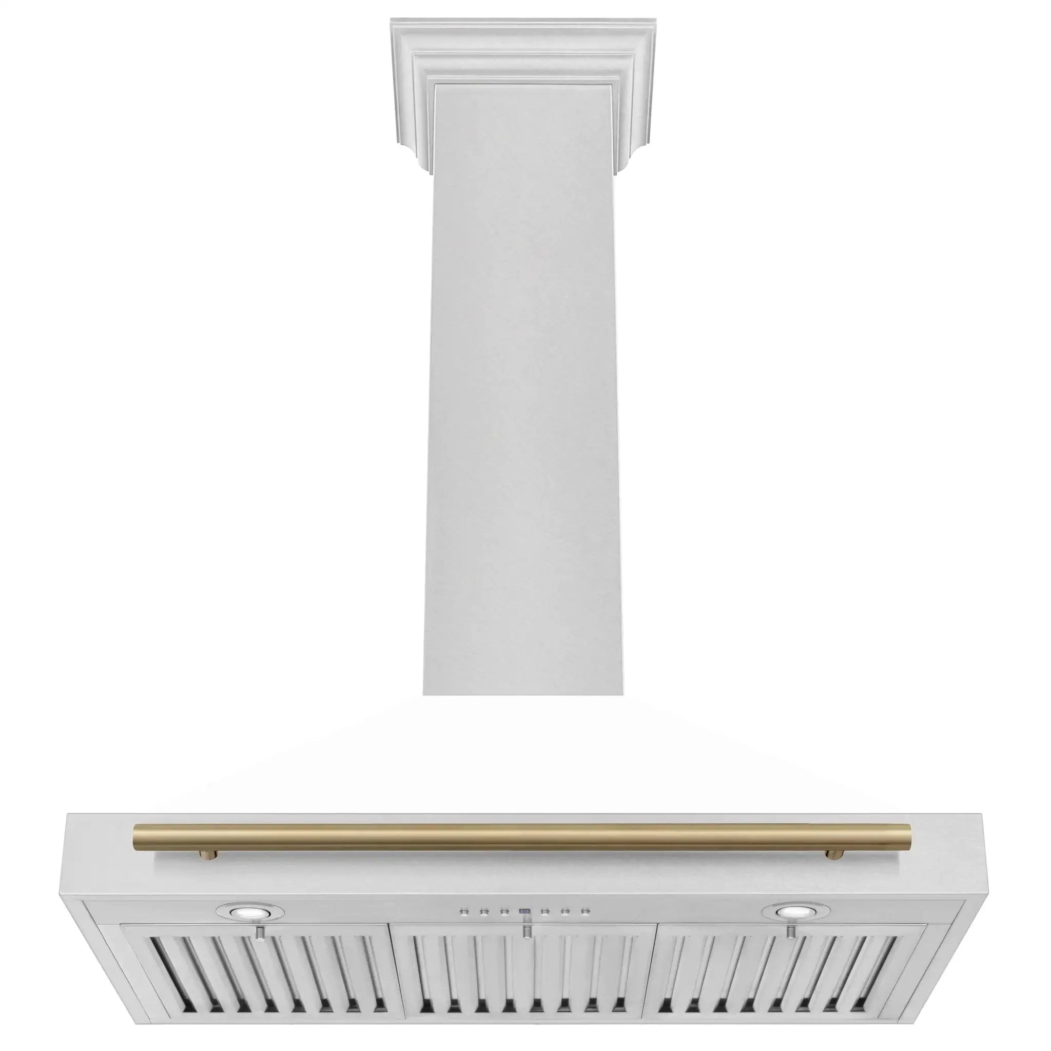 ZLINE 48" Autograph Stainless Wall Range Hood KB4SNZ-WM48-CB by Farmhouse Kitchen and Bath