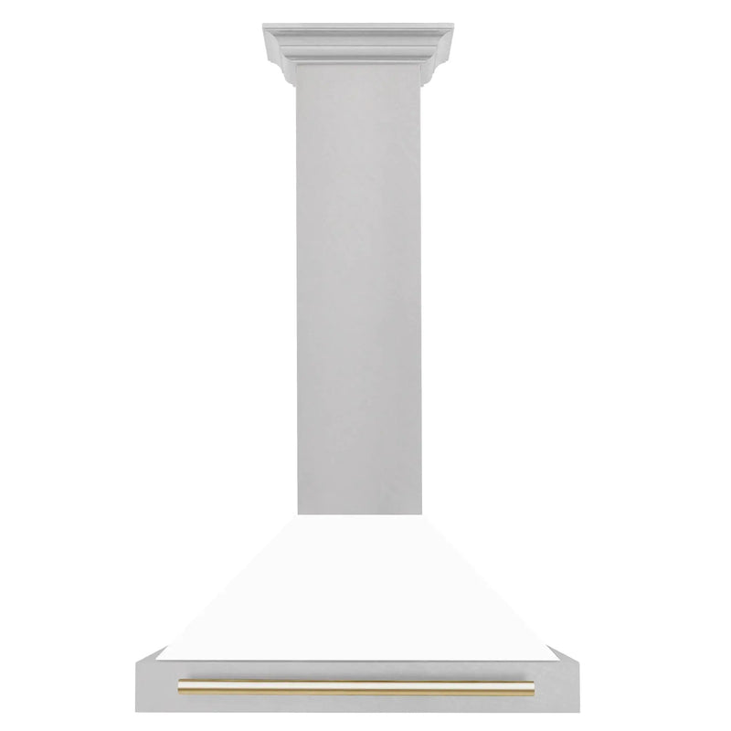 ZLINE 30" Autograph Stainless Wall Range Hood KB4SNZ-WM30-G by Farmhouse Kitchen and Bath