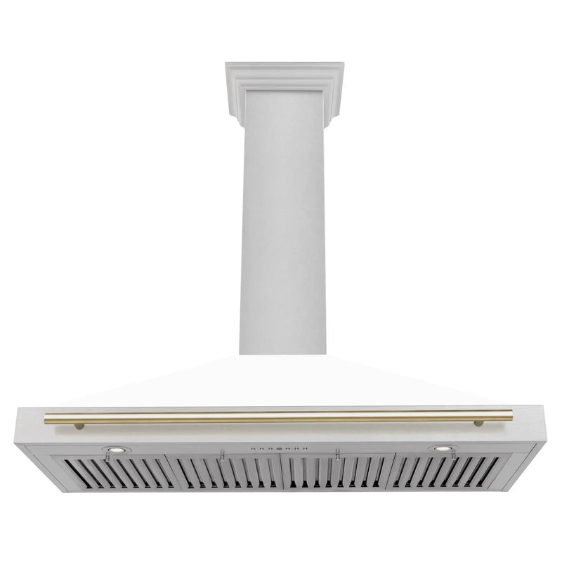 ZLINE 48" Autograph Stainless Wall Range Hood KB4SNZ-WM48-G by Farmhouse Kitchen and Bath